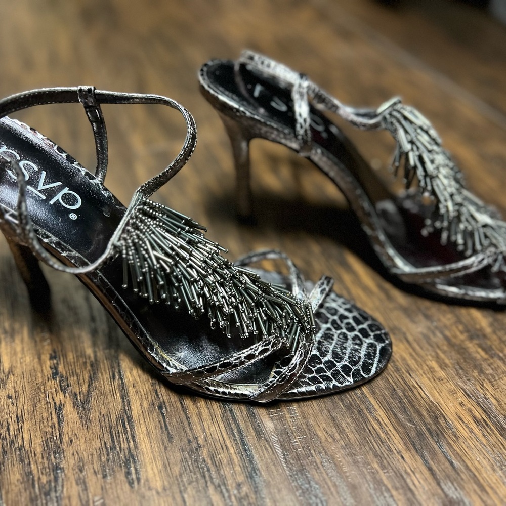 Silver heels